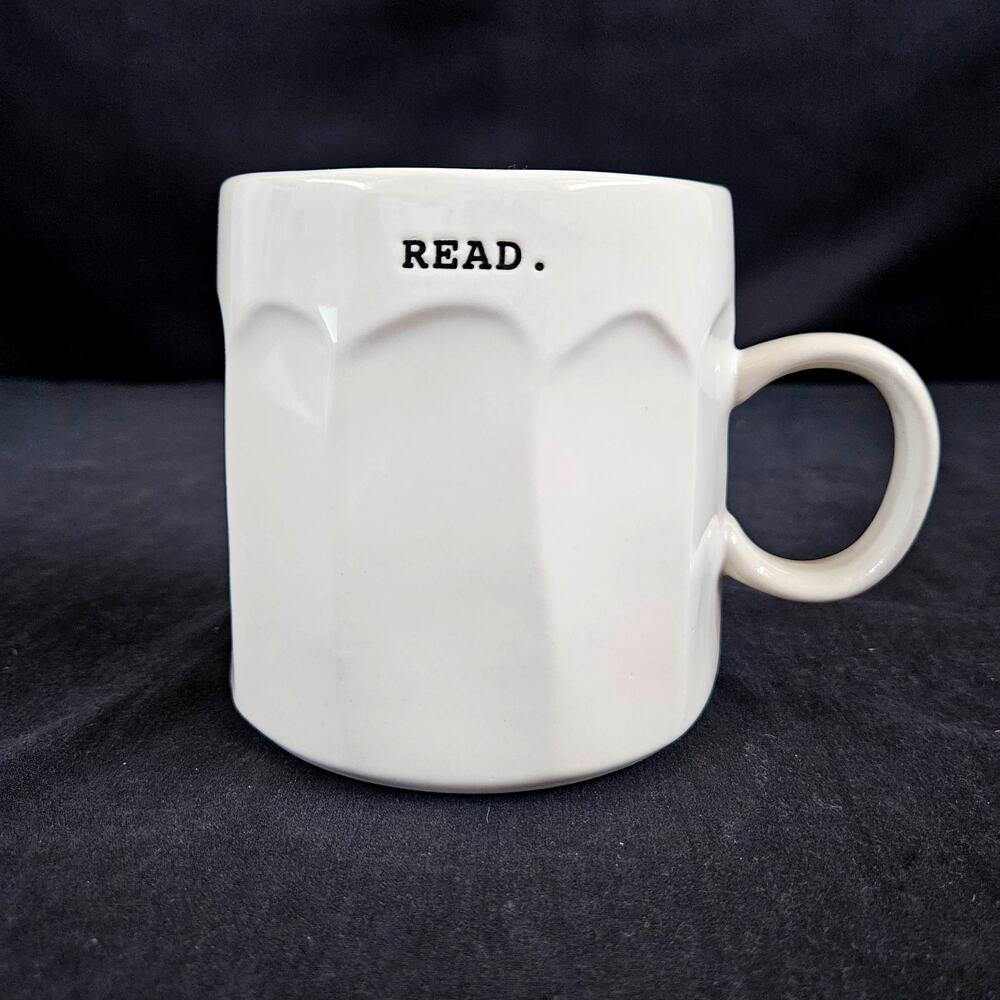 Rae Dunn Artisan Collection Read White Farmhouse Mug Kitchen‎ Drinkware